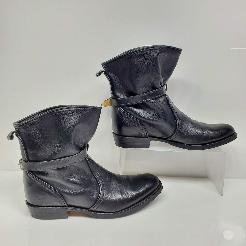 Frye Dorado Slouch Leather Ankle Boots Women's Size 9